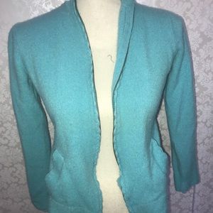 Cashmere zipper cardigan